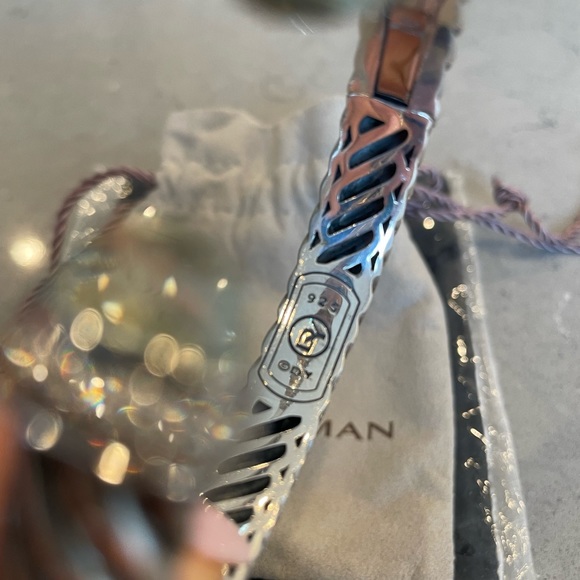 David Yurman Diamond and Prasiolite Waverly Cable Bracelet - Picture 4 of 5